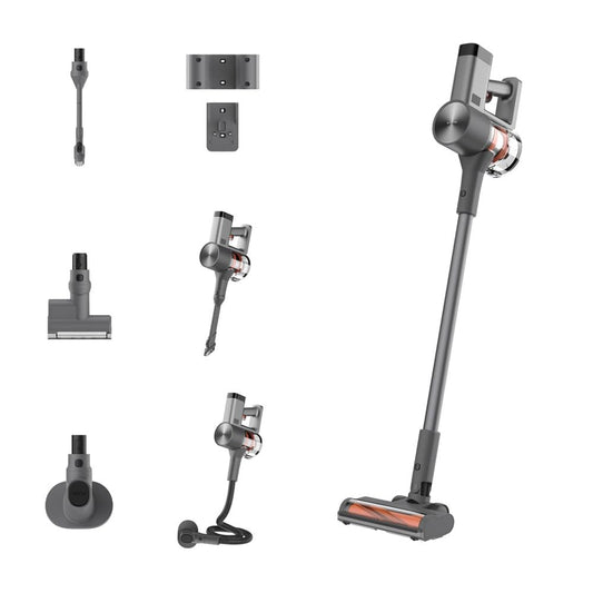 XIAOMI Vacuum Cleaner G20 MAX, Aspiradora Escoba sin Cable, 180AW, Luces LED, Display Digital, Cepillo Mascotas, filtrado eficiente, batería de Larga duración, Gris