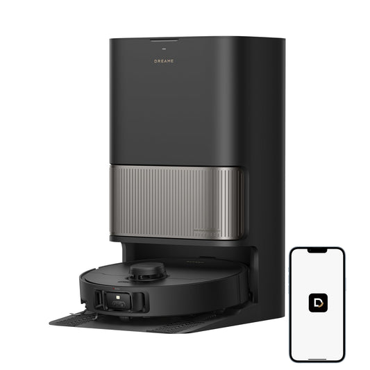 DREAME L40s Pro Ultra Aspiradora Robot, 19.000 Pa, Cepillo Doble HyperStream, Acceso a Altura de 4 cm, Cepillo Lateral Extensible y Elevable, Limpieza con Mopa de Agua Tibia a 75 °C, Autolimpieza 3.0
