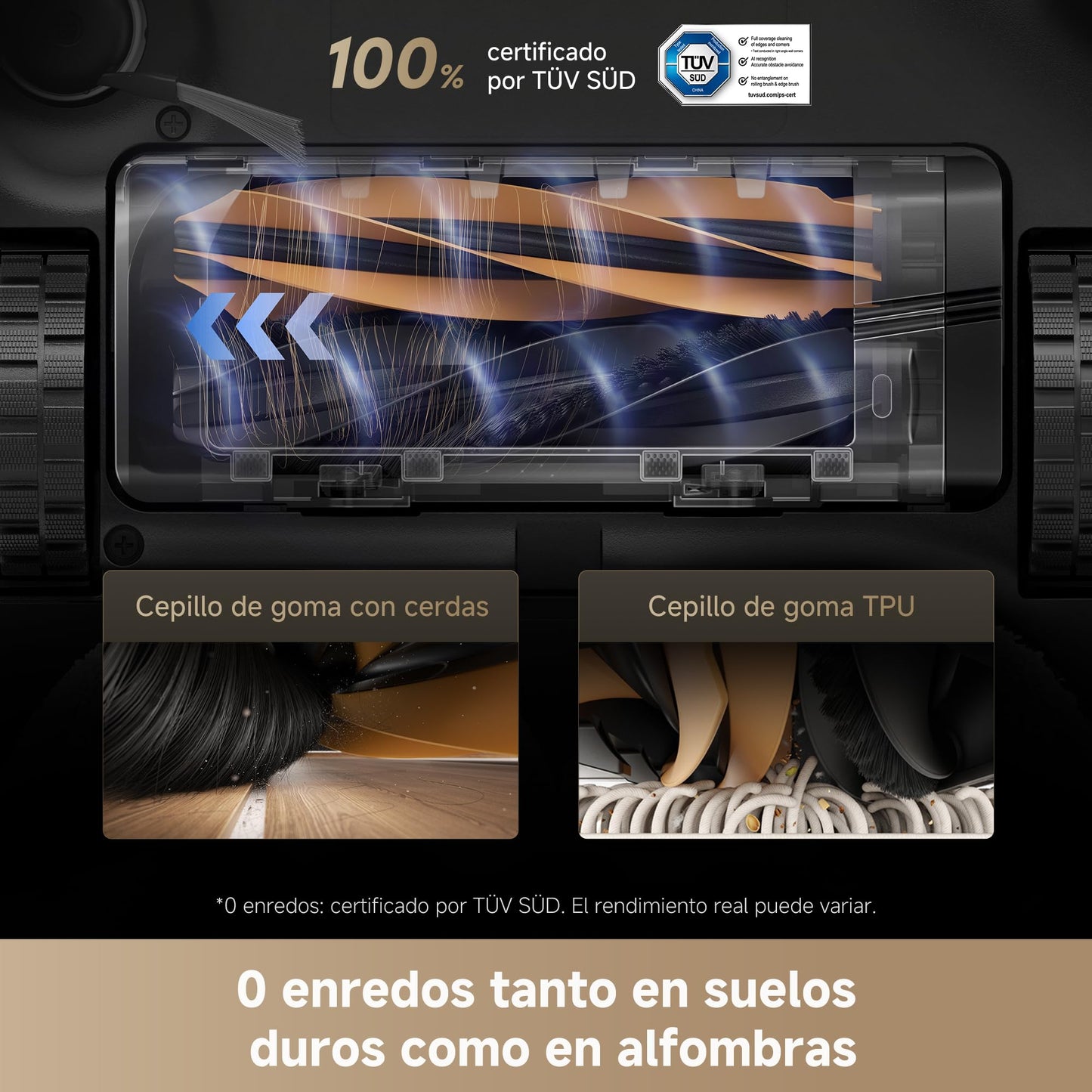 DREAME L40s Pro Ultra Aspiradora Robot, 19.000 Pa, Cepillo Doble HyperStream, Acceso a Altura de 4 cm, Cepillo Lateral Extensible y Elevable, Limpieza con Mopa de Agua Tibia a 75 °C, Autolimpieza 3.0